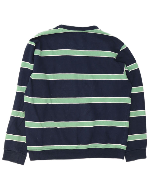 Besætningstøj Herre sweatshirt Jumper Medium Navyblå stribet bomuld