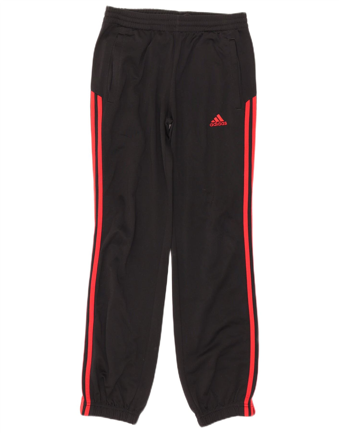 Adidas Drenge Træningsdragt Bukser Joggers 13-14 År Sort Polyester