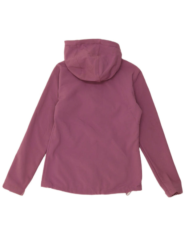 Mountain Warehouse Dame hætte vindjakke UK 8 Small Purple