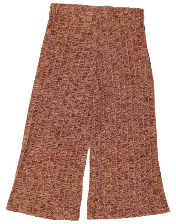 Zara Dame Capri Træningsdragt Bukser UK 14 Large Multicolored Flecked