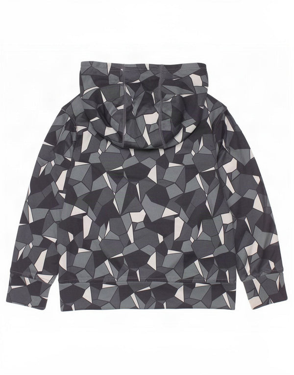 Puma Boys Hoodie Jumper 7-8 år Lille Grå Geometrisk Polyester