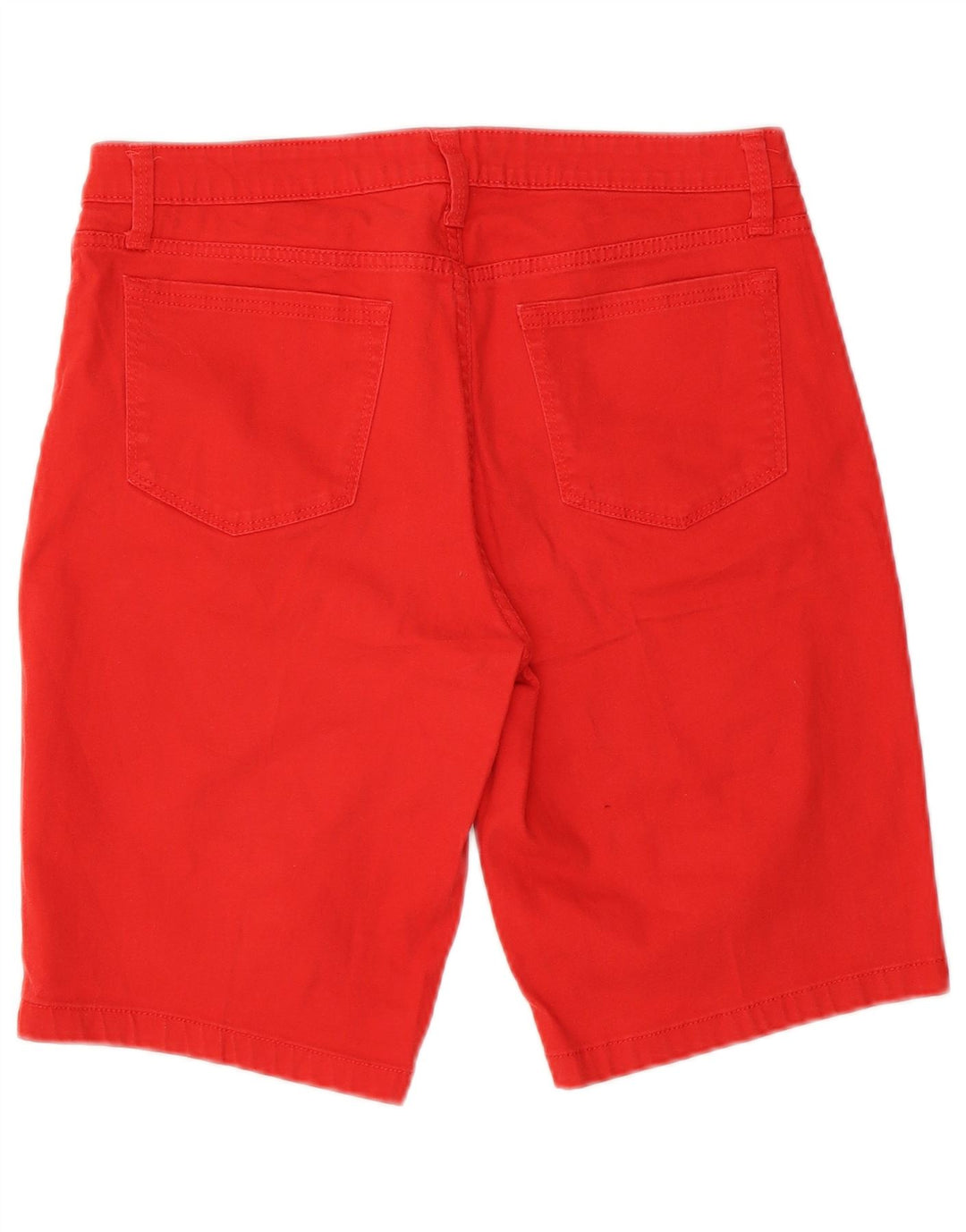 Lee Womens Riders Mid Rise Bermuda Shorts US 12 Large W32 Red Bomuld