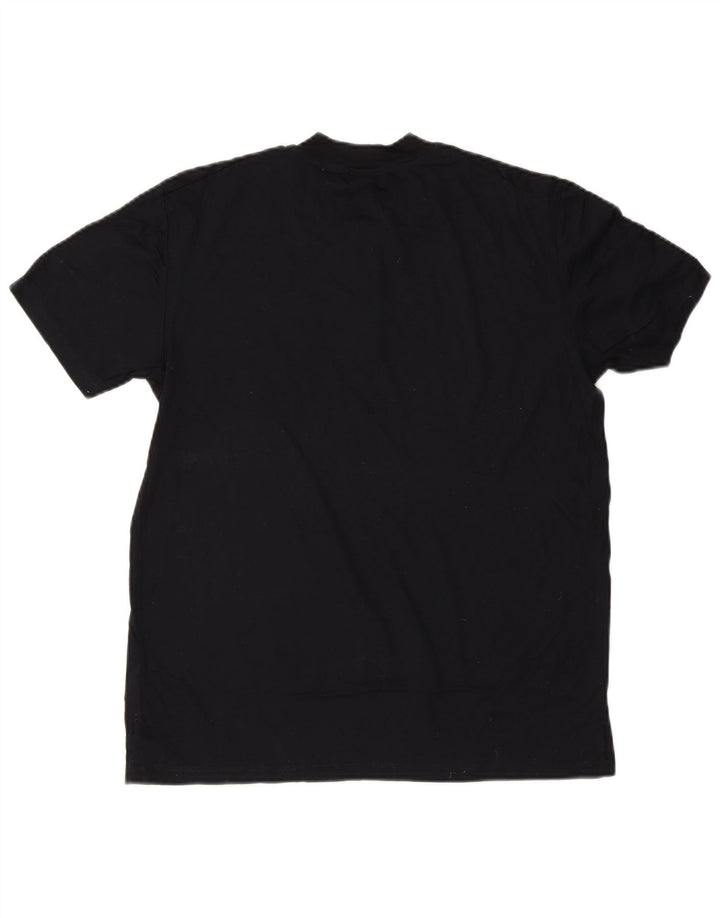 Cos Herre T-Shirt Top Medium Marineblå Bomuld