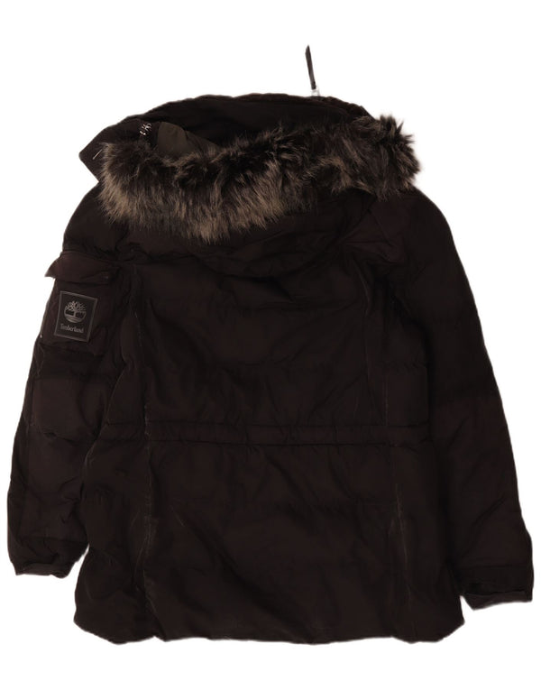 Timberland Herre hættepolstret jakke UK 40 Stor sort polyester