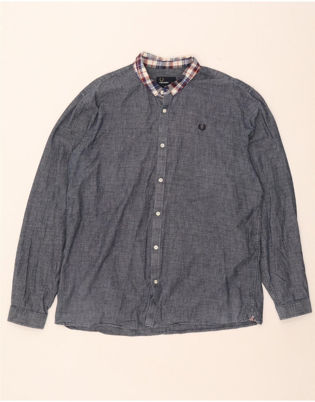 Fred Perry herre Slim Fit skjorte XL marineblå
