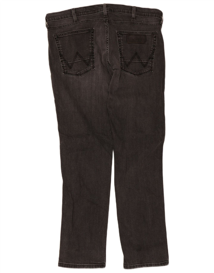 Wrangler Slim Jeans til mænd W38 L32 Grå bomuld