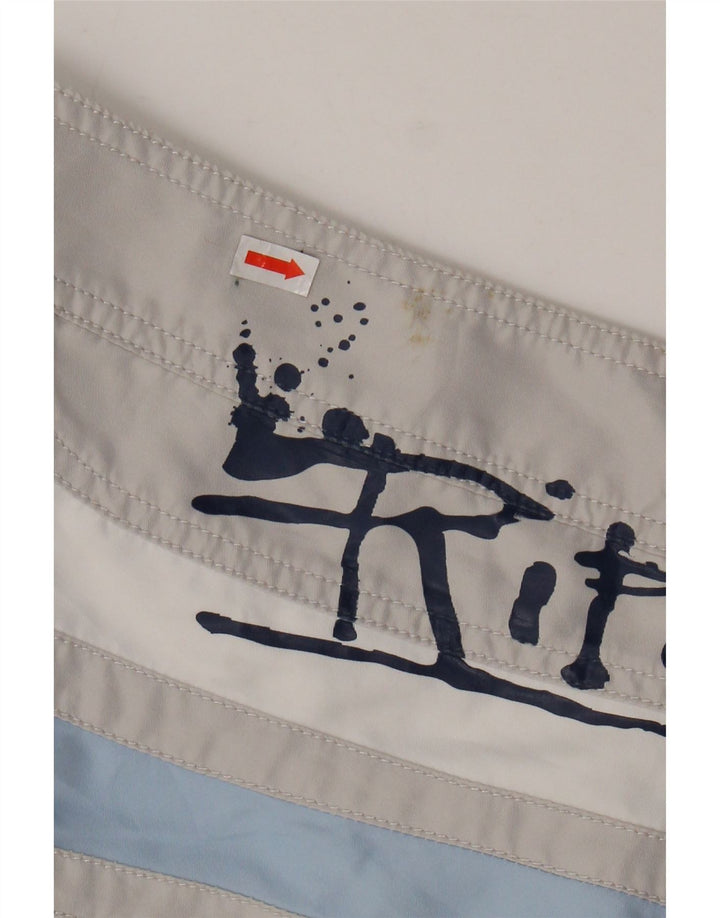 RIP CURL Grafiske svømmeshorts til mænd XL Grå Colourblock Polyester