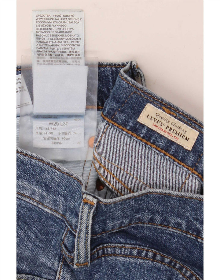 Levi's Slim Jeans til mænd W29 L30 blå bomuld
