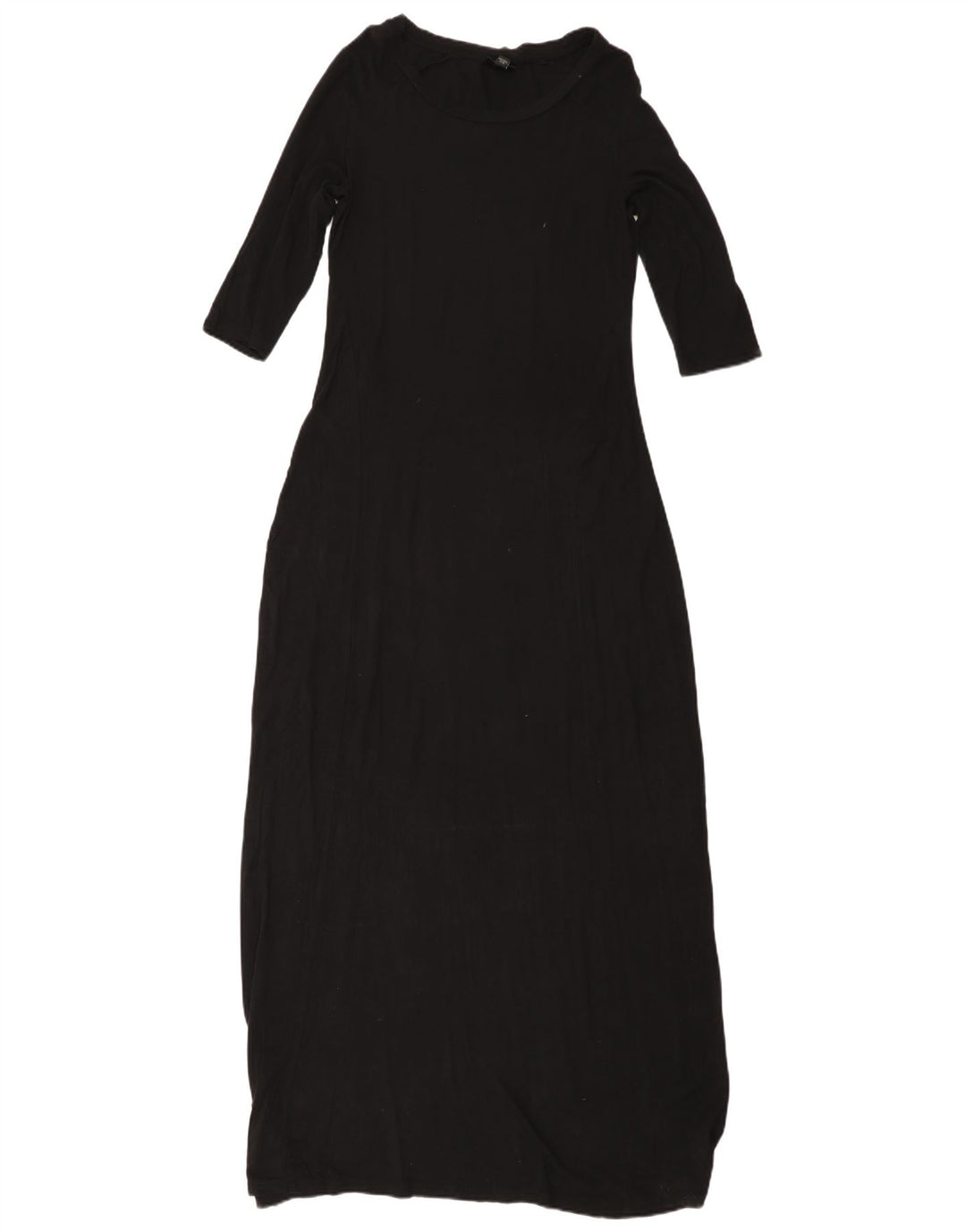 MOSSIMO 3/4 ærmet maxikjole til kvinder UK 10 Small Black Rayon