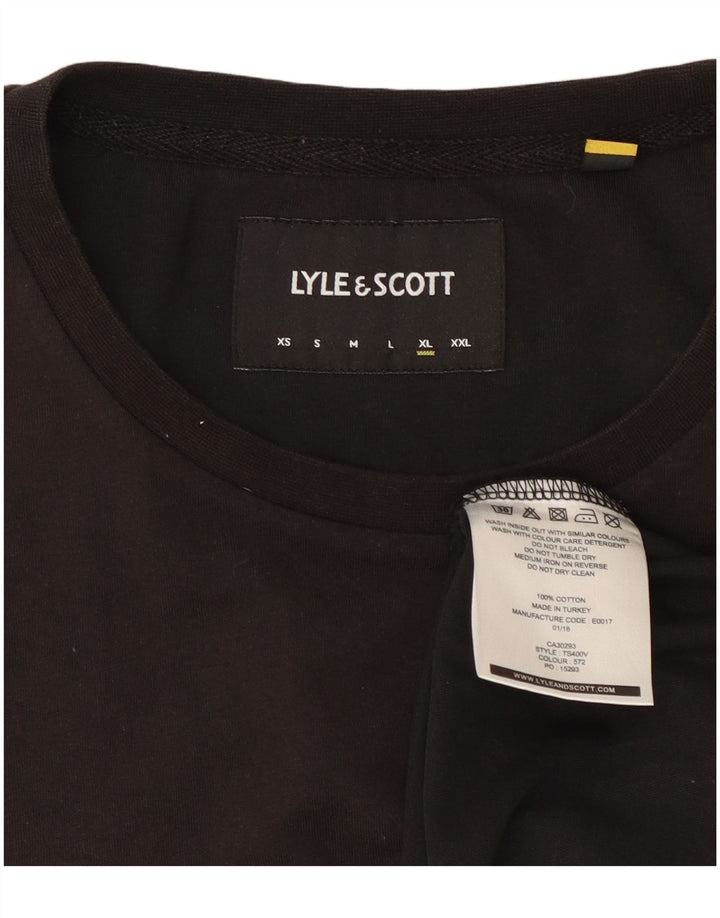 Lyle & Scott Herre T-Shirt Top XL Sort Bomuld