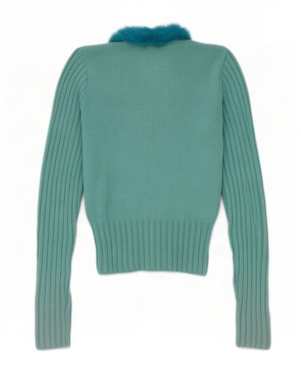Dolce & Gabbana Girl Cardigan Sweater 11-12 år Turkis Angora