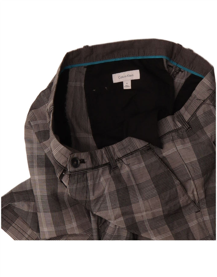 Calvin Klein Herre Chino Shorts W32 Medium Grey Ternet Bomuld