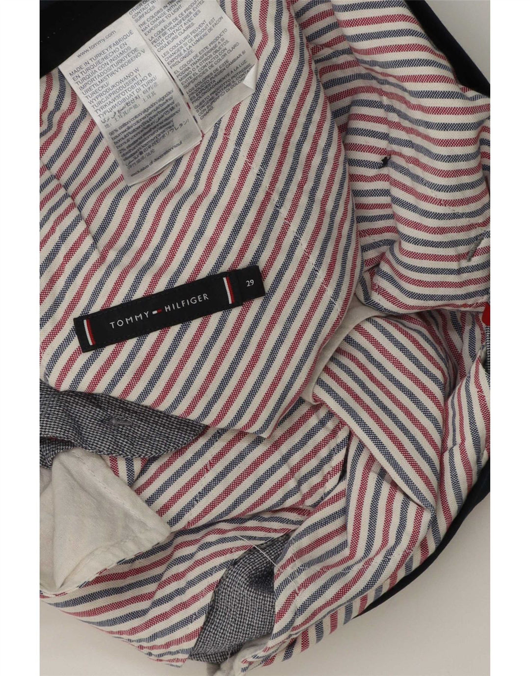 Tommy Hilfiger Herre Chino Shorts W29 Medium Grey Bomuld
