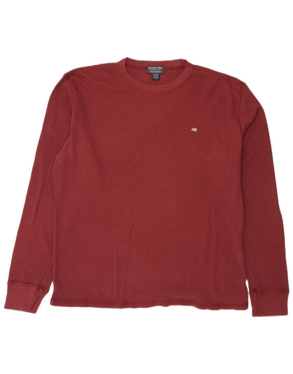 Ralph Lauren Herre Top Langærmet 2XL Bourgogne Bomuld