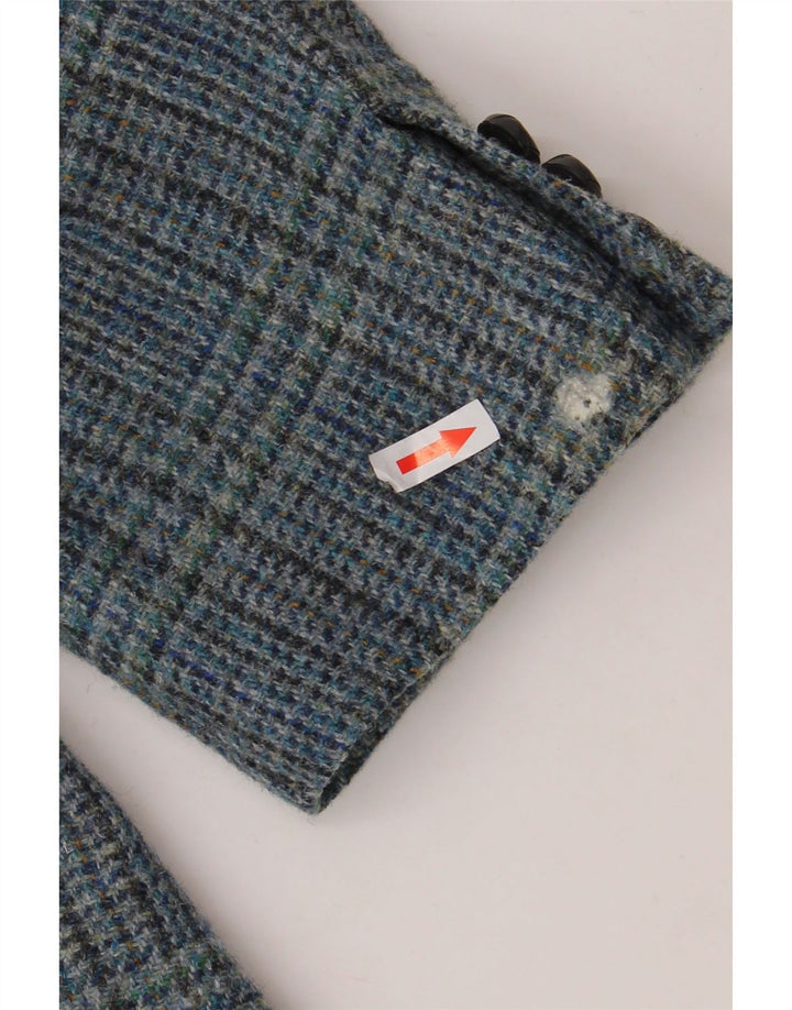 WESTBURY Blazerjakke til mænd med 3 knapper UK 54 2XL Blå Houndstooth Uld