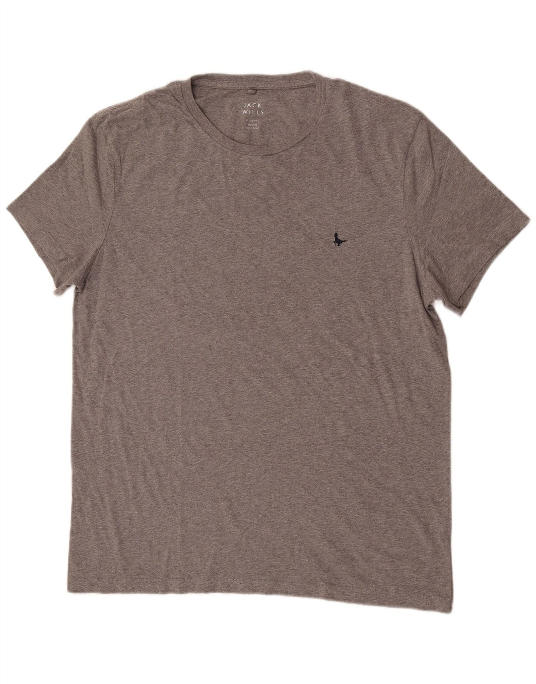 Jack Wills Herre T-Shirt Top XL Grå Flecked Bomuld