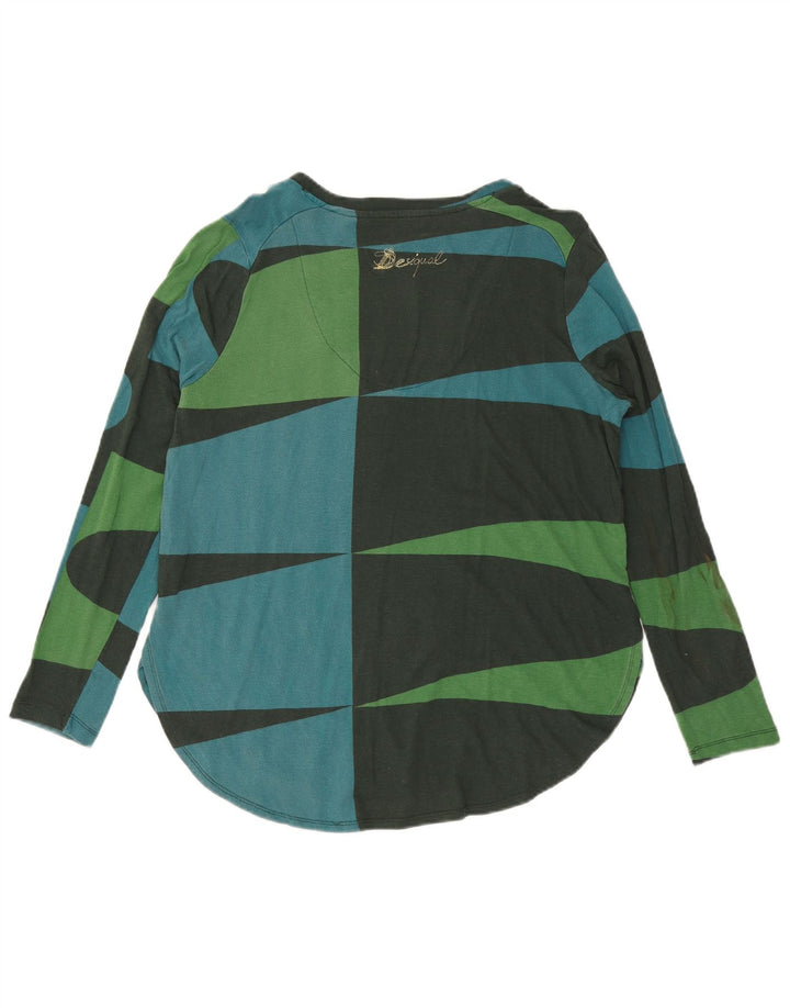 Desigual Dame Grafisk Top Langærmet UK 20 2XL Flerfarvet Geometrisk