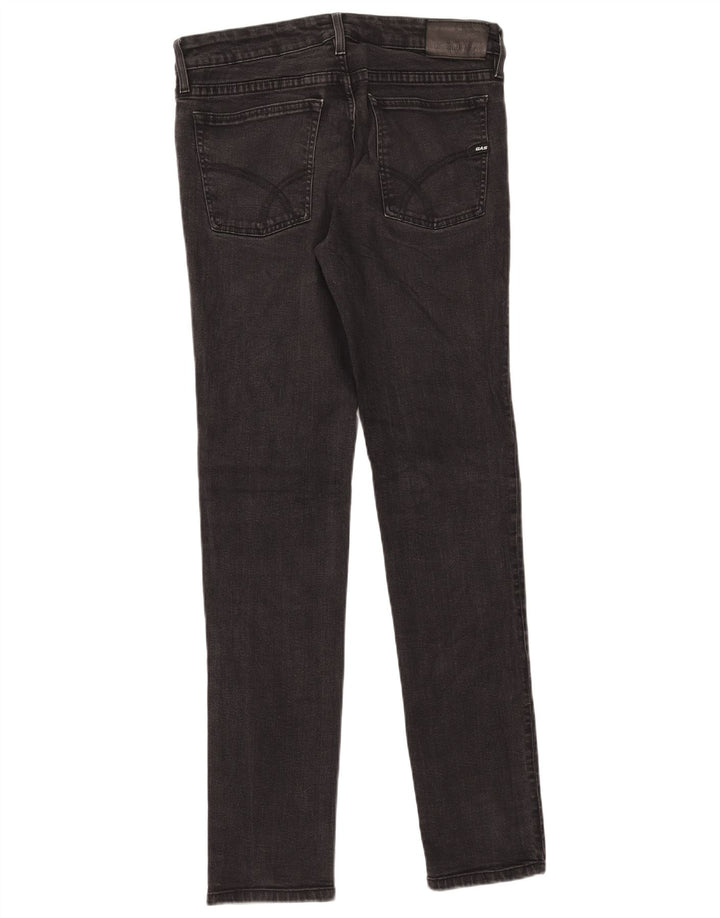 Gas Dame Anders Slim Jeans W33 L34 Sort Bomuld