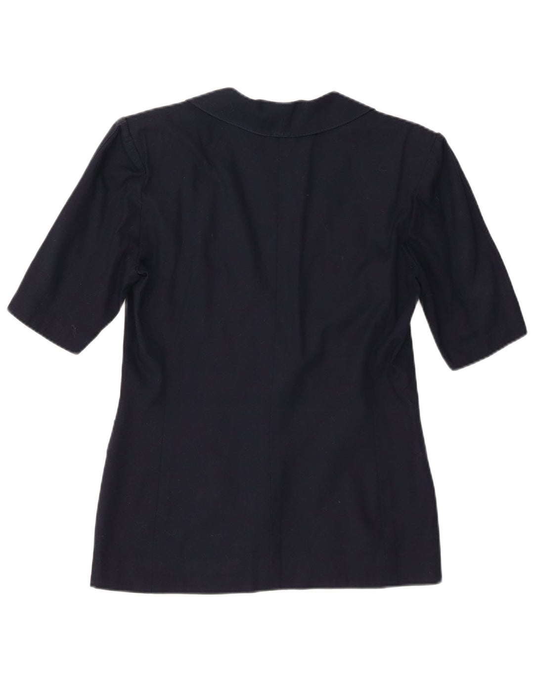 Luisa Spagnoli Dame Kortærmet Blazer Jacket IT 42 Medium Navy Blue