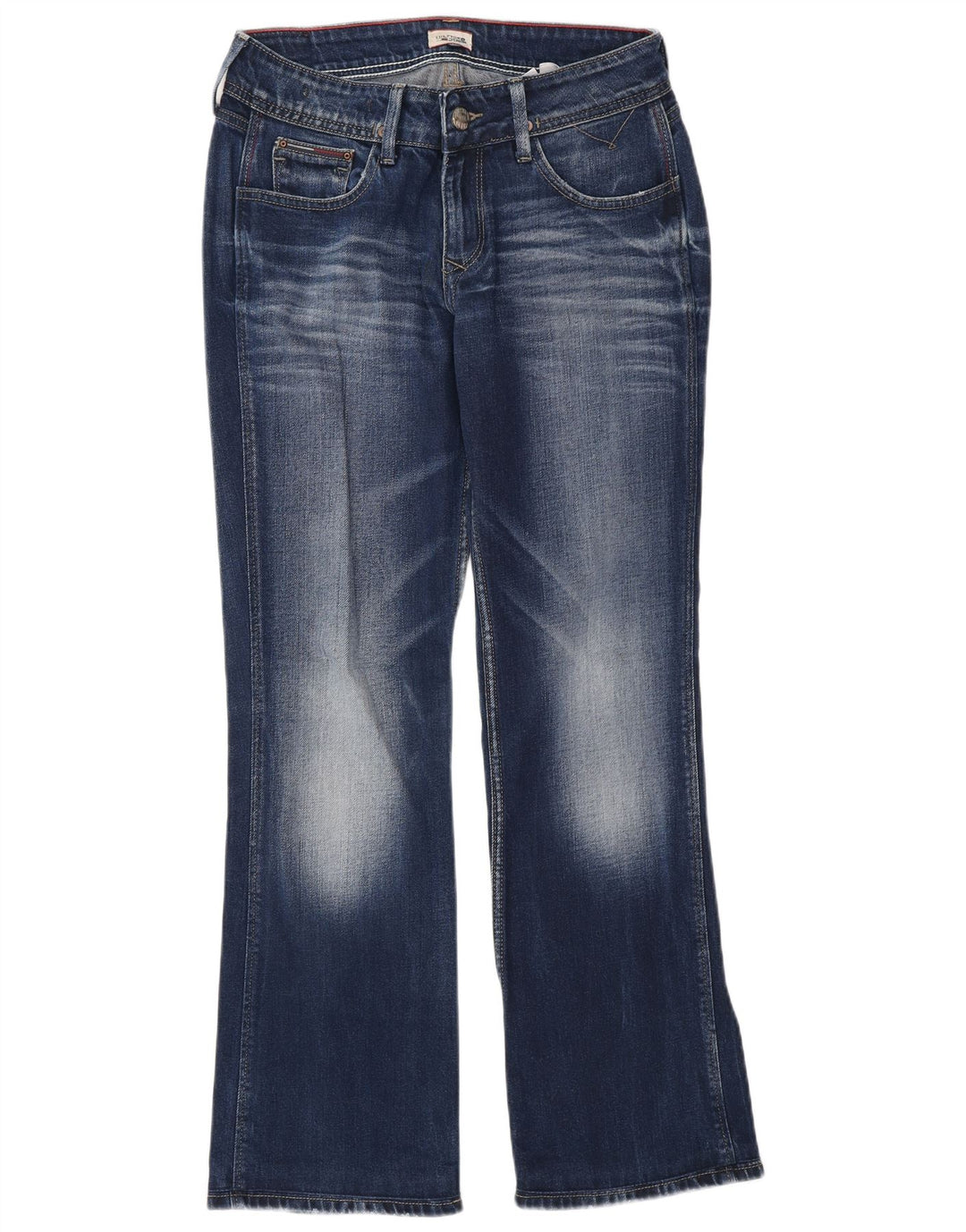 Tommy Hilfiger Dame Bootcut Jeans W28 L30 Blå Bomuld