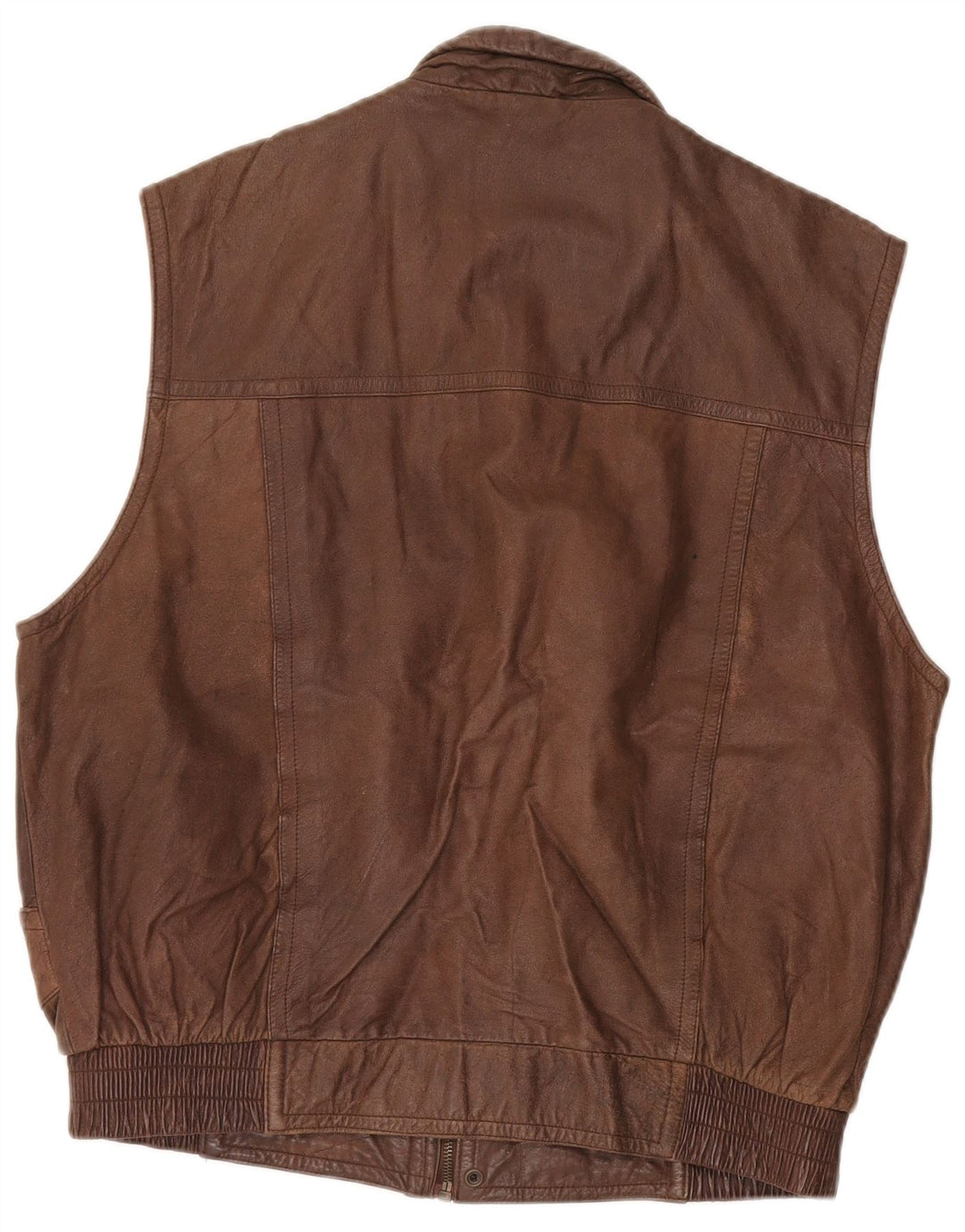 Trapper Herre Læder Gilet IT 52 XL Brun Læder