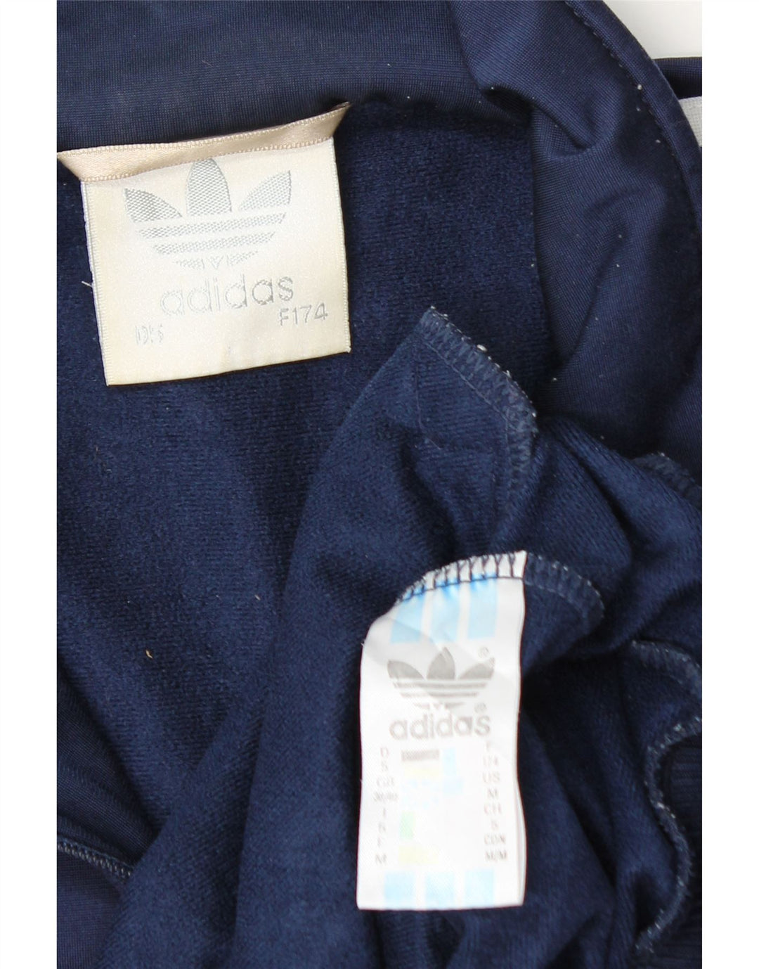 Adidas Herre grafisk træningsdragt Topjakke UK 38/40 Medium Navy Blue