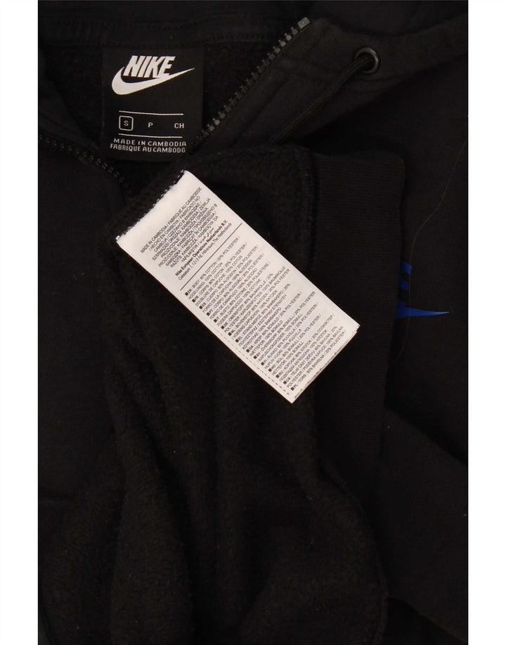 Nike hættetrøje med lynlås til mænd Small Black Colourblock Bomuld