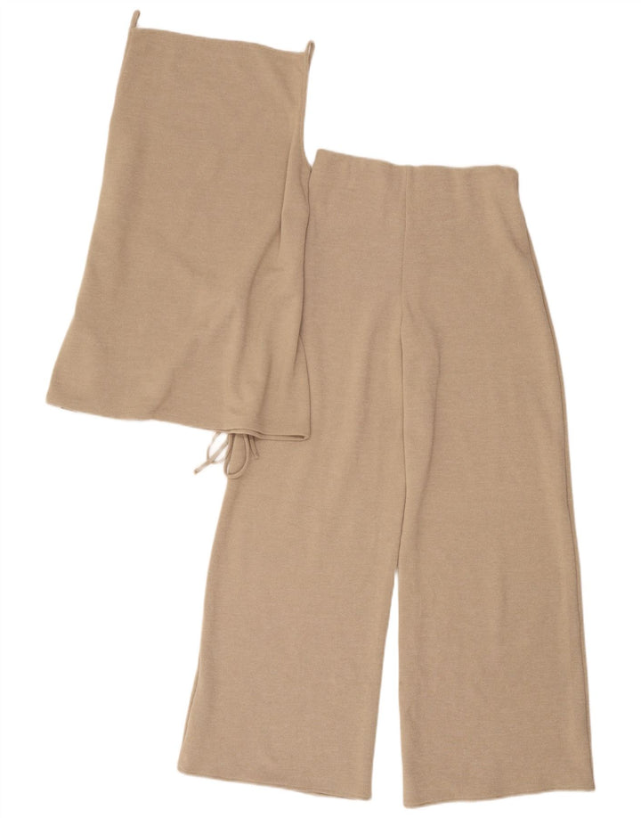 Zara Damesæt 2 stk. UK 8 Small W28 L28 Beige Polyester