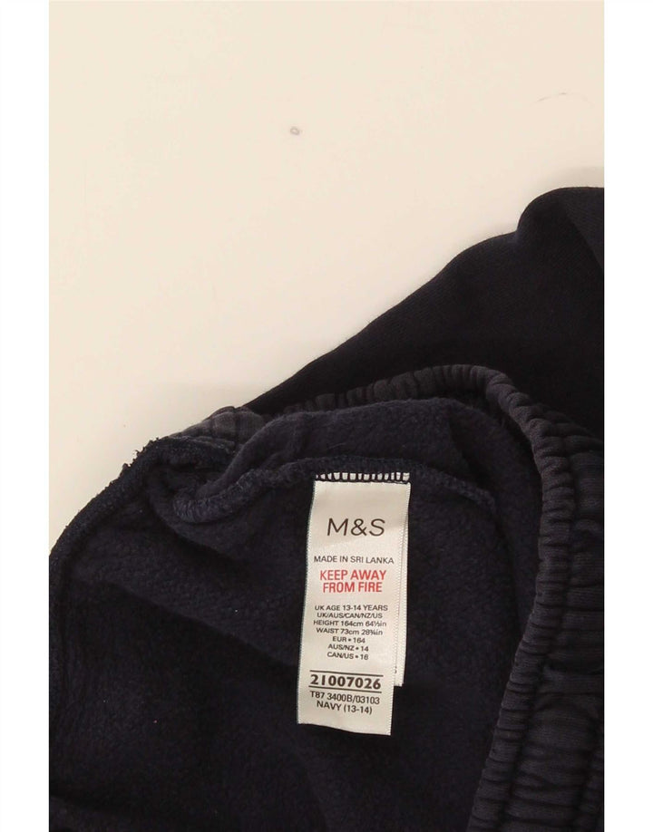 Marks & Spencer Boys Træningsdragt Bukser Joggers 13-14 år Marineblå