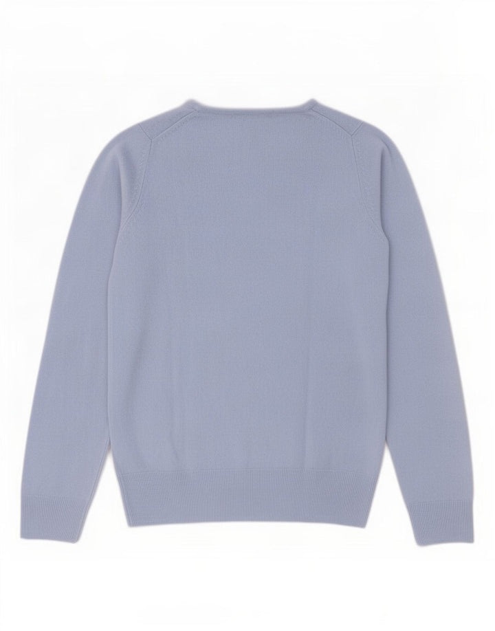 Marks & Spencer Dame sweater med rund hals DK 8 Lille blå akryl