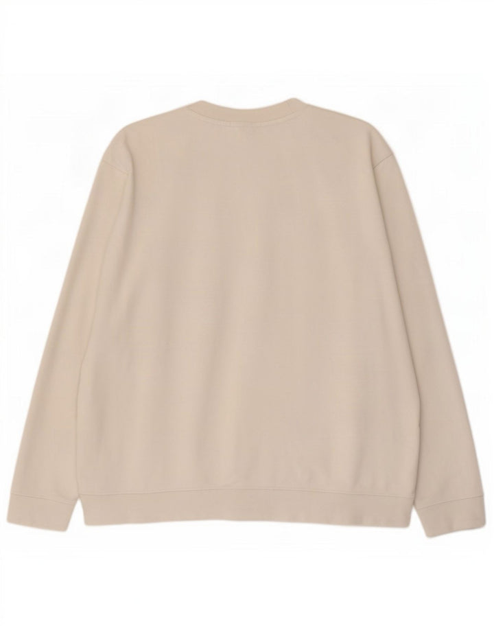 Hugo Boss Herre Grafisk Sweatshirt Jumper XL Hvid Bomuld
