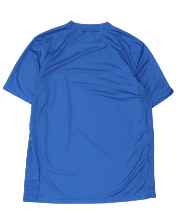 Nike Herre Dri Fit T-Shirt Top Stor Blå Polyester