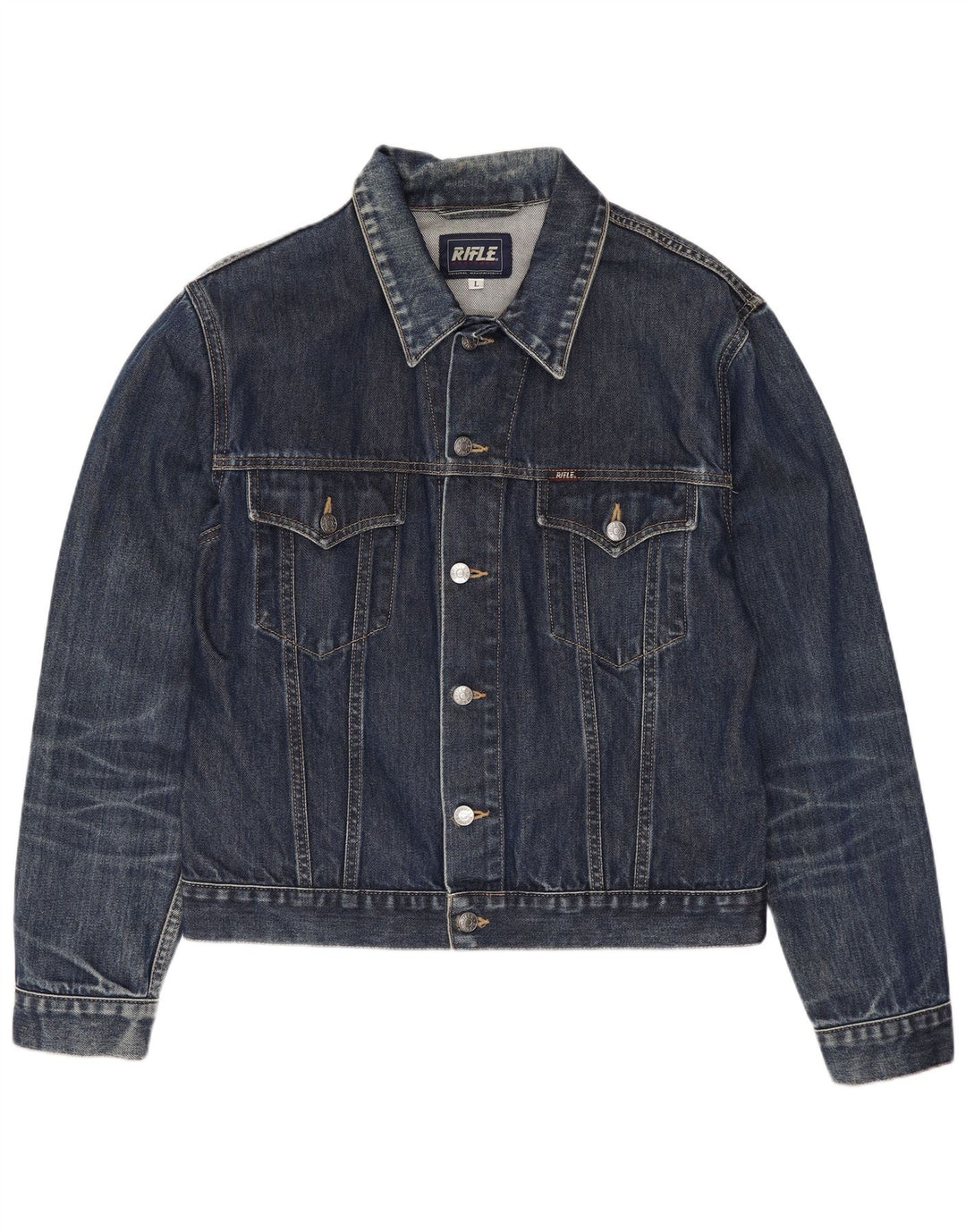 Rifle Herre denimjakke UK 40 Large Blue Cotton
