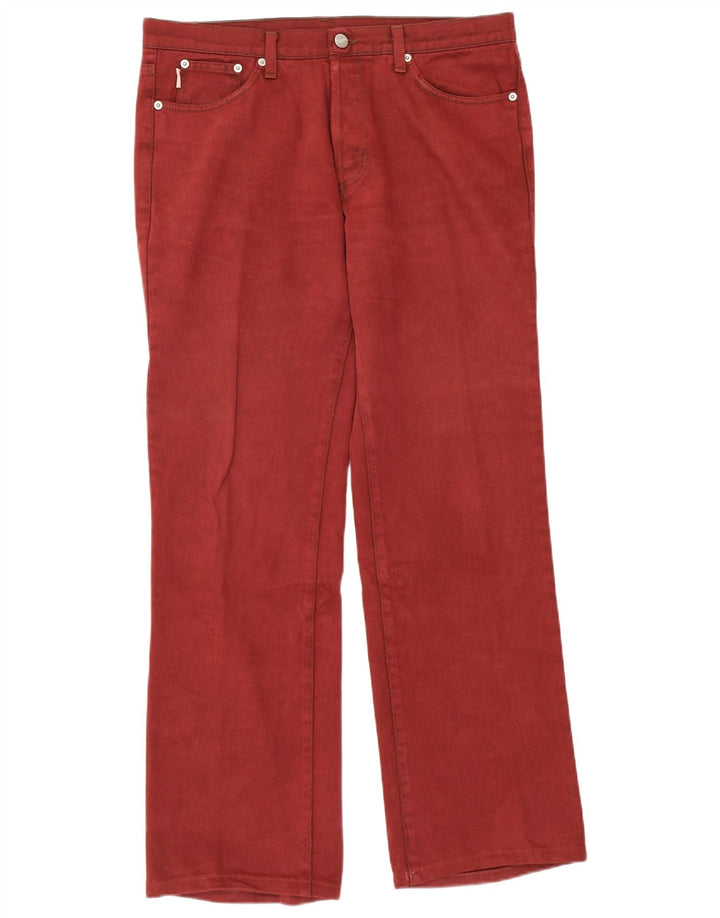 Iceberg Straight Jeans til mænd W34 L31 Burgundy
