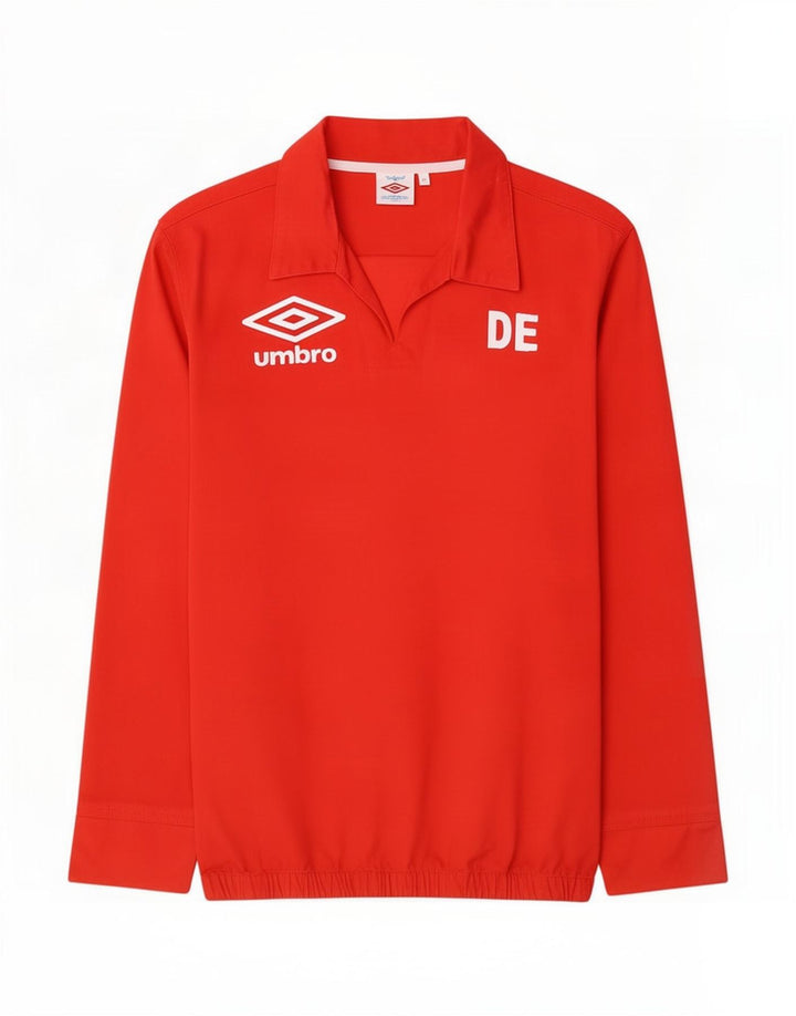 Umbro Herre Grafisk Pullover Træningsdragt Top Jakke Stor Rød Bomuld