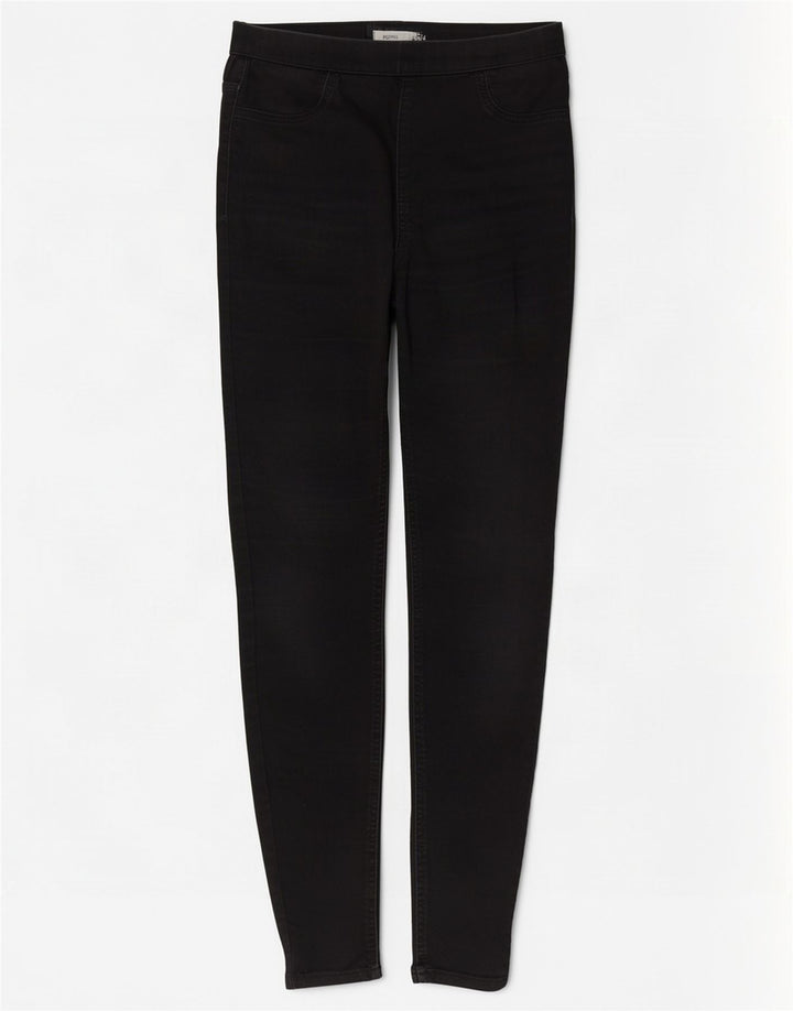 Marks & Spencer Dame Jegging Jeans UK 12 Medium W30 L29 Sort Bomuld