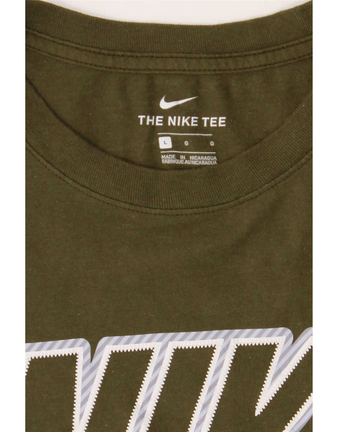Nike grafisk T-shirt top til mænd, stor grøn