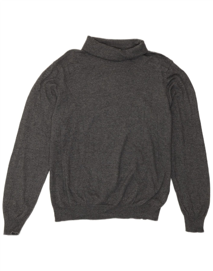 Marks & Spencer Dame Rullehalstrøje DK 14 Stor Grå