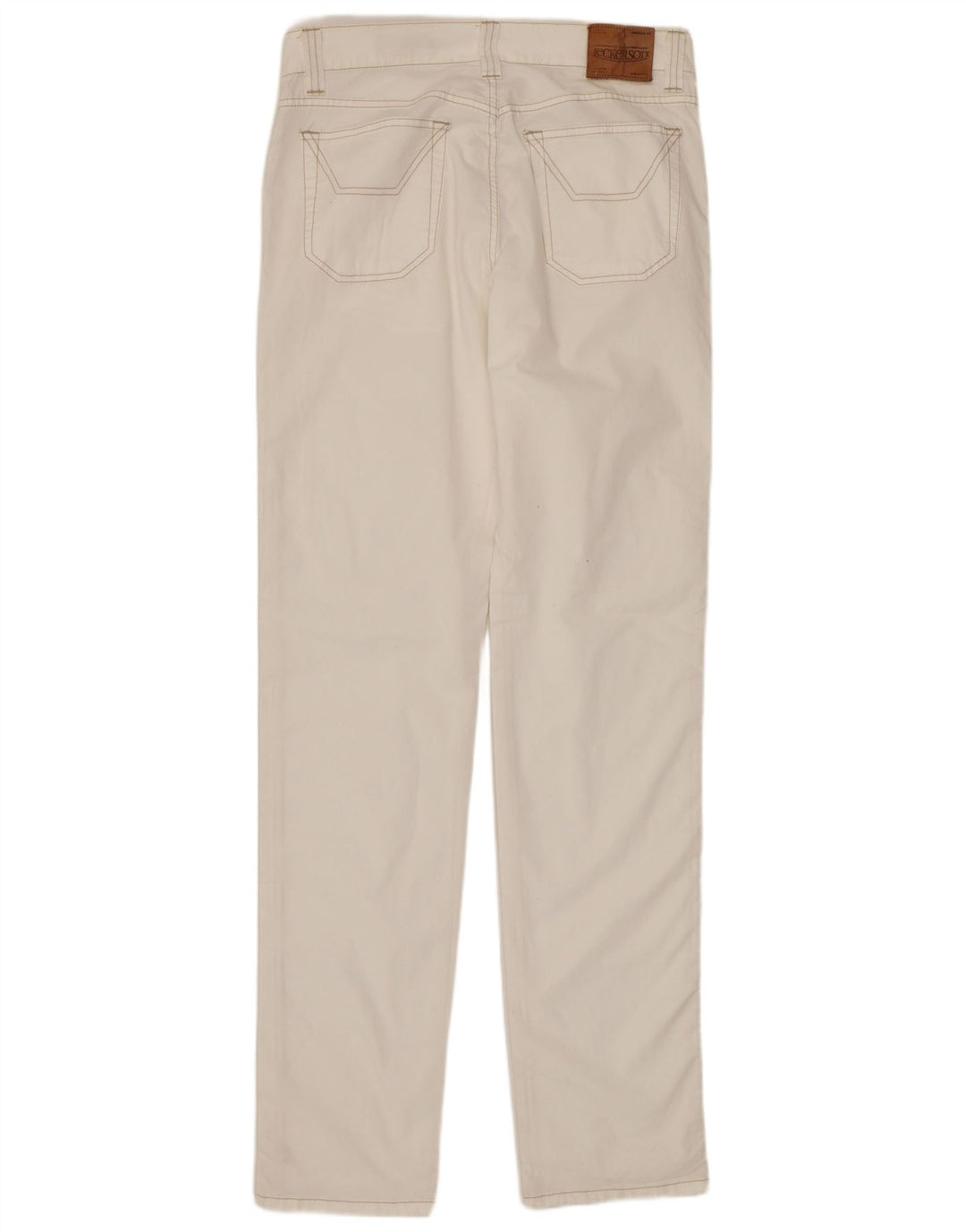 JECKERSON Dame Slim Jeans W31 L34 Hvid Bomuld