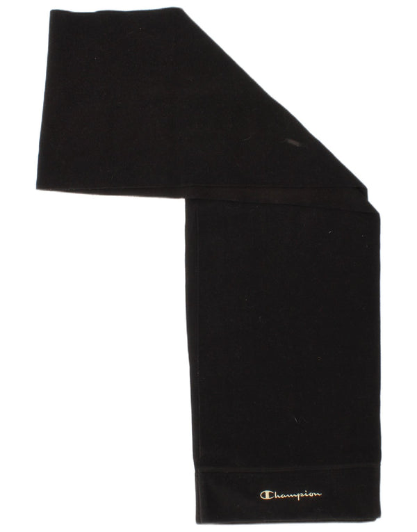 Champion Womens Fleece Rectangle Scarf One Size Black Polyester