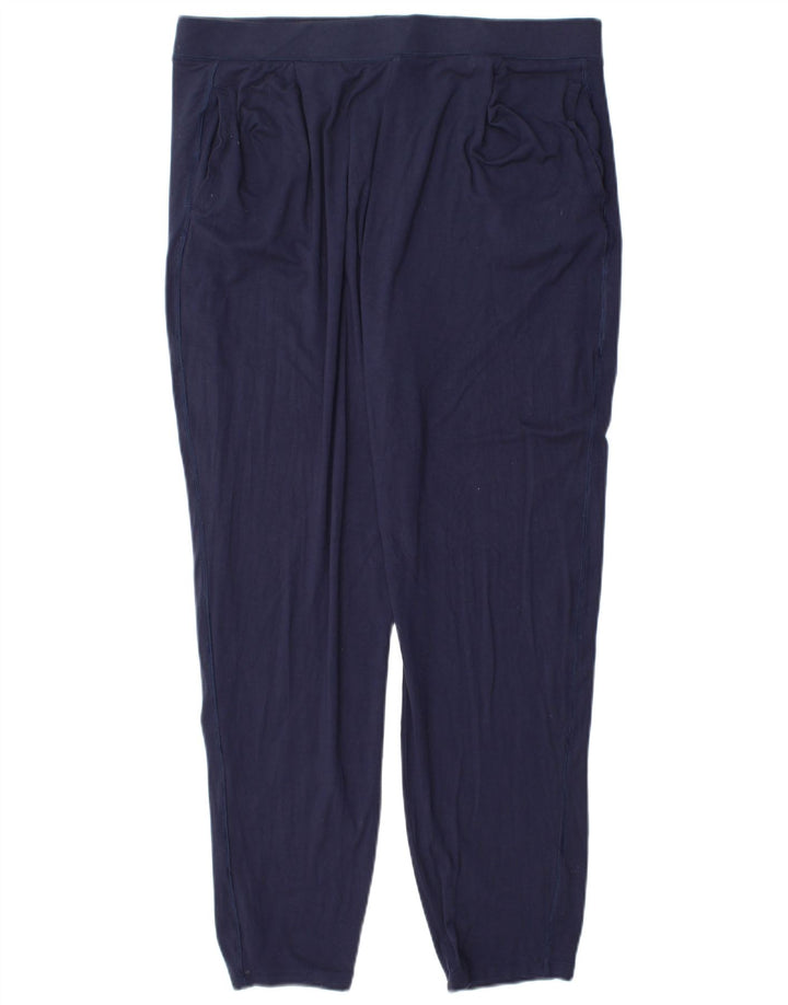 Marks & Spencer Dame træningsdragt Bukser UK 16 Large Navy Blue Viscose