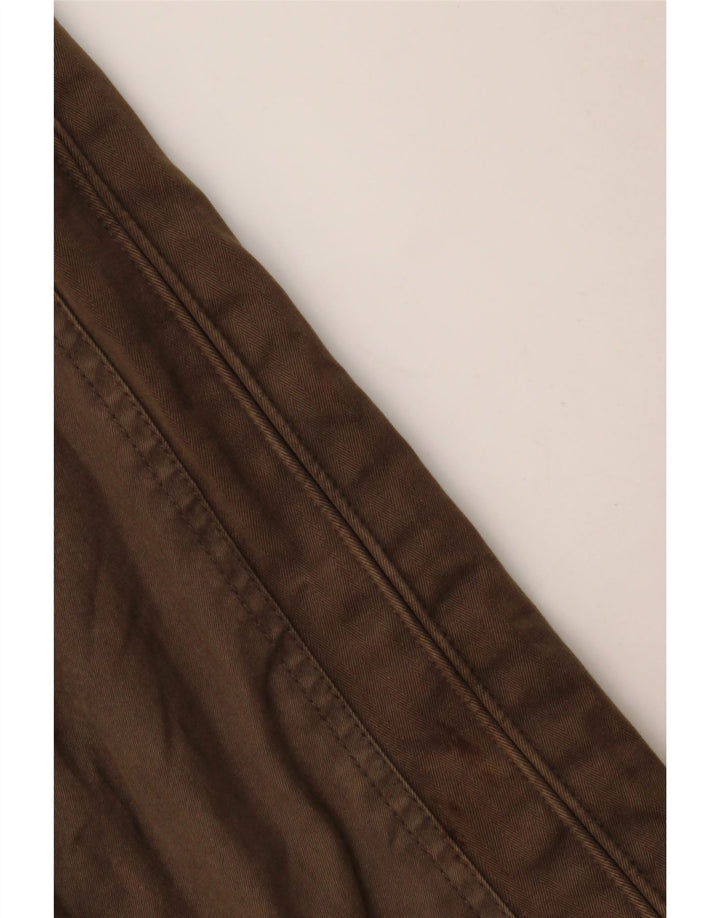 Marks & Spencer Herre Bomber Jacket UK 36 Small Khaki Cotton