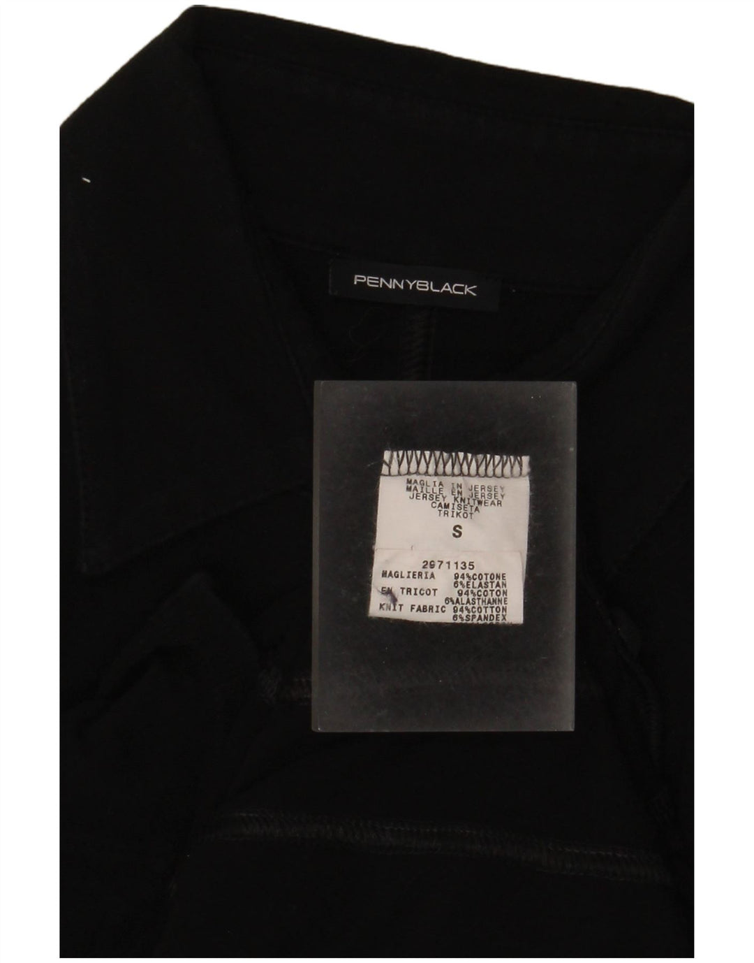 Penny Black Womens Shirt UK 10 Small Black Cotton