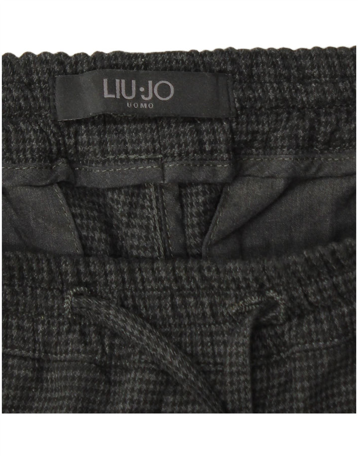 Liu Jo Joggers Chinobukser til mænd W30 L27 Grå Houndstooth