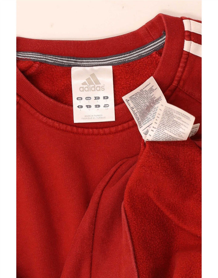 Adidas Sweatshirt-trøje til mænd Lille rød Colourblock Bomuld