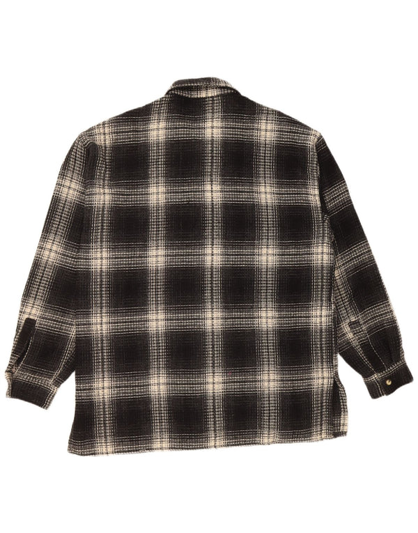 Tipo' S Herre Overshirt Flanellskjorte XL Sort Ternet Uld