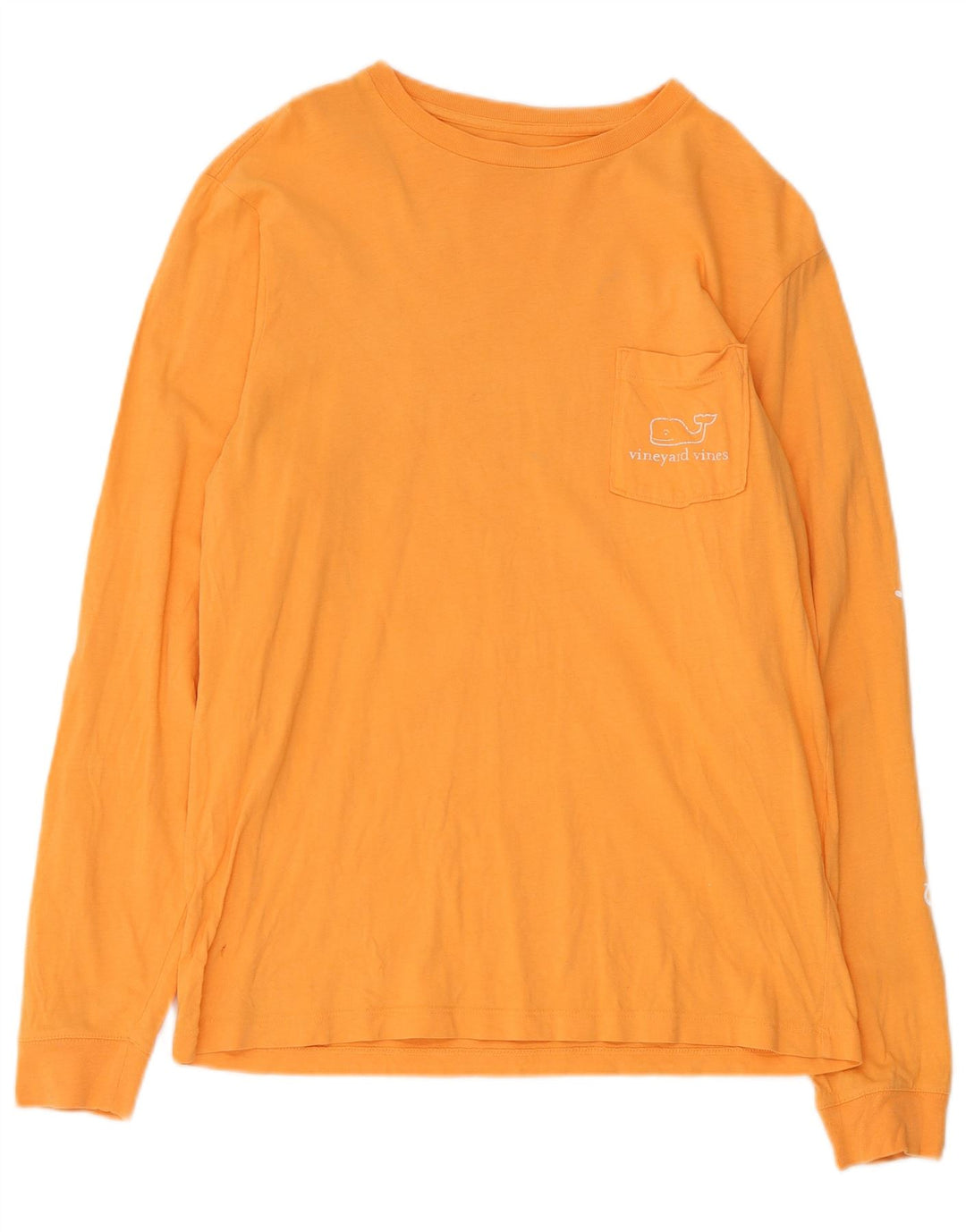 Vineyard Vines Herre Grafisk Top Langærmet XS Orange Bomuld