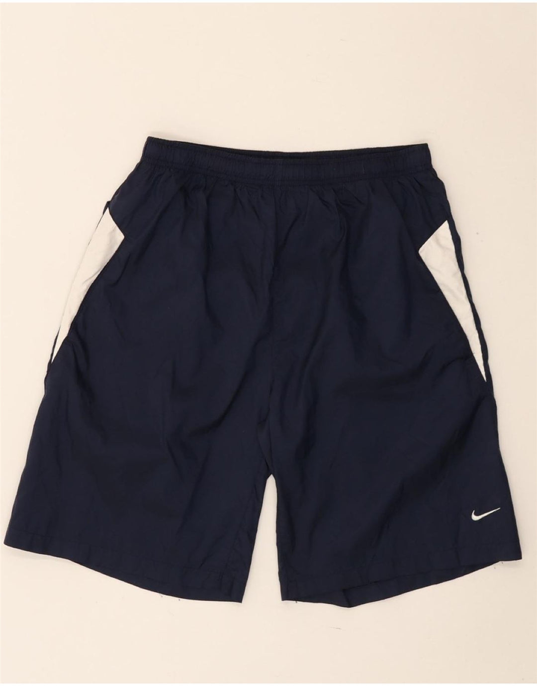 NIKE Sportsshorts til drenge 13-14 år XL Marineblå Colourblock Nylon