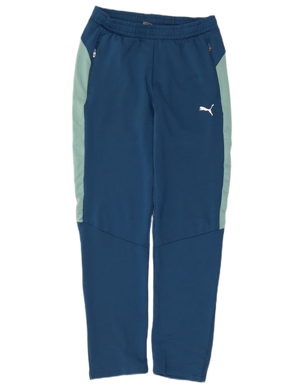 Puma Træningsdragtsbukser til drenge 13-14 år Blå Colourblock Polyester