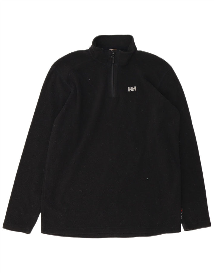 HELLY HANSEN Fleecetrøje med lynlås til mænd Medium Sort Polyester
